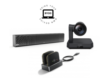 Yealink UVC84-BYOD-210-CPW65/B - Kit de réunion USB pour moyennes salles - UVC84, MSpeaker II, micro CPW65