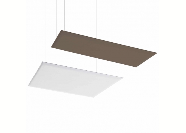 Caimi Oversize Ceiling &  Oversize Ceiling Cables - Gamme de panneaux acoustiques plafond