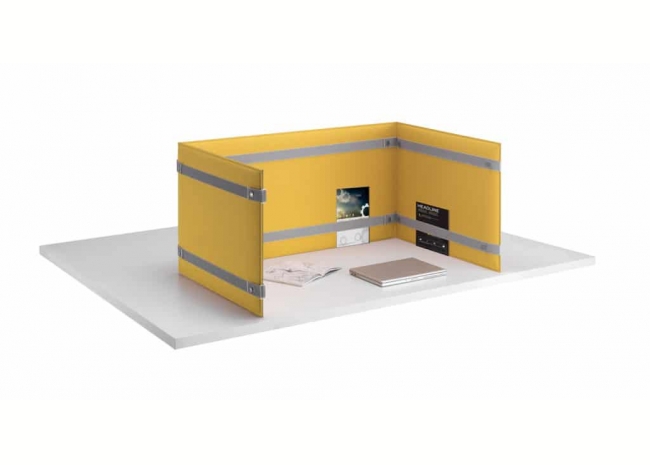 Caimi Pli Desk - Gamme de panneaux acoustiques pour bureaux