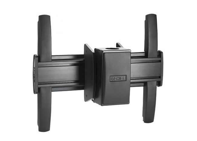 Chief MCM1U - Fusion Ceiling Series - Support plafond Medium à simple colonne mode paysage inclinable pour écrans de 26