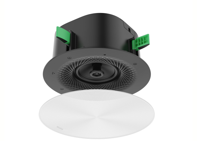 Yealink CS10-D - Haut-Parleur plafond prenant en charge le protocole de transmission audio Dante, coaxial 2 voies - compatible PoE