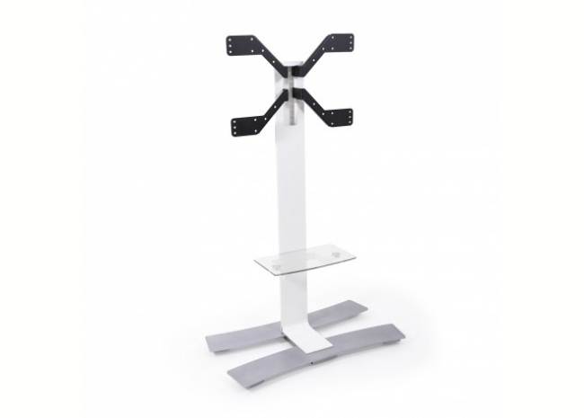 Erard Pro Will - Colonne mobile pour écran - 1400 XL + tablette - Blanc Erard Pro Will - Colonne mobile pour écran - 1400 XL + tablette - Blanc