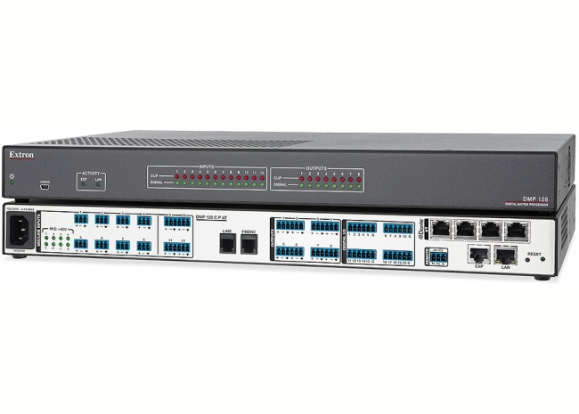 Extron DMP 128 C P AT - Matrice 12x8 à processeur numérique ProDSP avec AEC, POTS et Dante