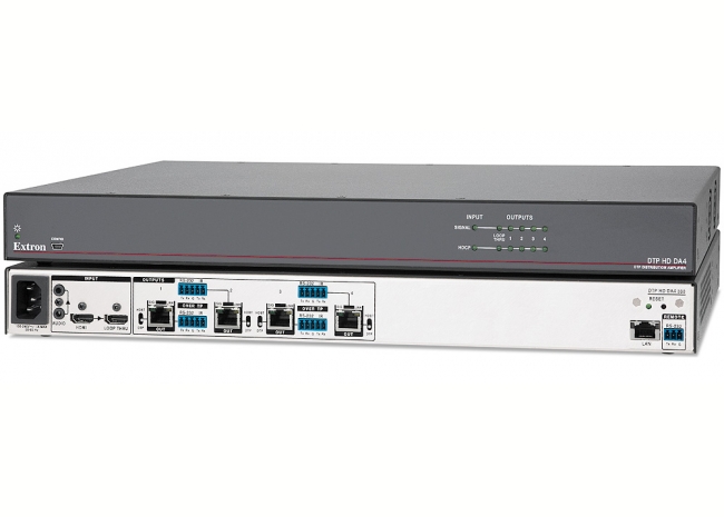 Extron DTP HD DA 4K 330 - Distributeur amplificateur DTP à quatre ou huit sorties - Compatible HDBaseT