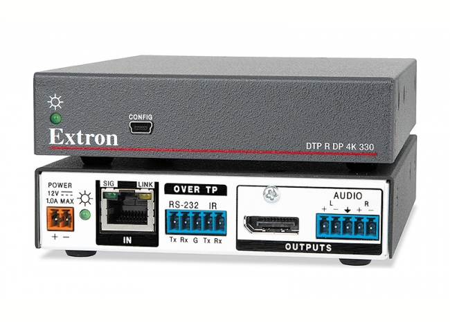 Extron DTP R DP 4K 330 - Récepteur DTP DisplayPort - Compatible HDBaseT