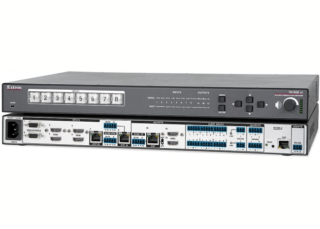 Extron IN1608 xi - Sélecteur/scaler à huit entrées - Compatible HDBaseT Extron IN1608 xi - Sélecteur/scaler à huit entrées - Compatible HDBaseT