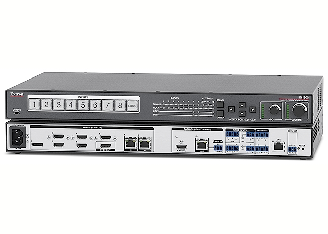 Extron IN1808 - Sélecteur 4K/60 à huit entrées - Compatible HDBaseT 