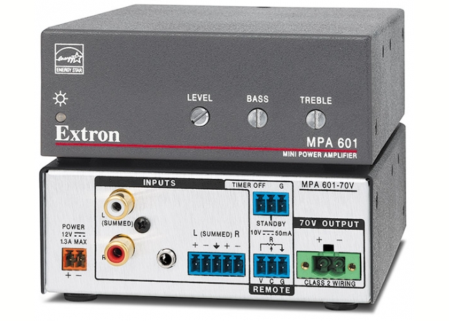 Extron MPA 601 - Amplificateur mono 70 V - 60 W - Existe aussi en version 100 V  Extron MPA 601 - Amplificateur mono 70 V - 60 W - Existe aussi en version 100 V