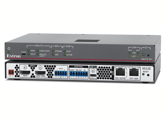 Extron NAV E 501 - Encodeur AV Pro sur IP 1G - HDMI, Ethernet et USB Extron NAV E 501 - Encodeur AV Pro sur IP 1G - HDMI, Ethernet et USB