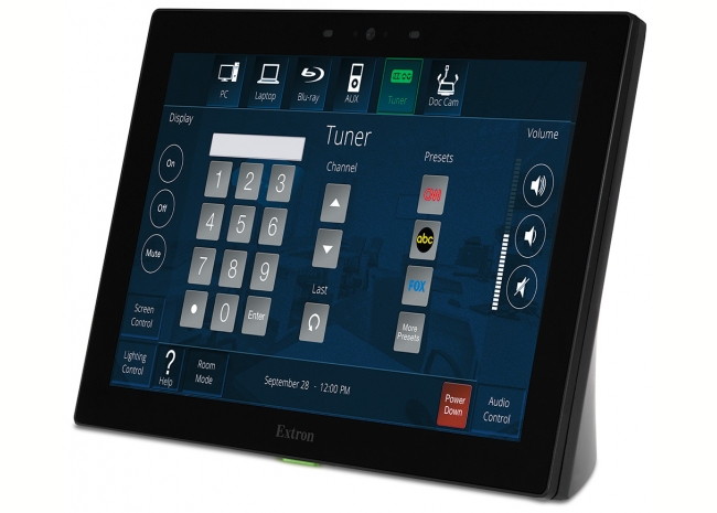 Extron TLP Pro 1025T - Écran tactile de contrôle TouchLink Pro 10'' à poser sur table - Noir ou Blanc