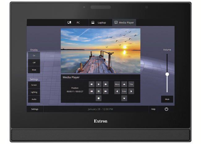 Extron TLP Pro 1225MG - Écran tactile TouchLink Pro 12'' mural