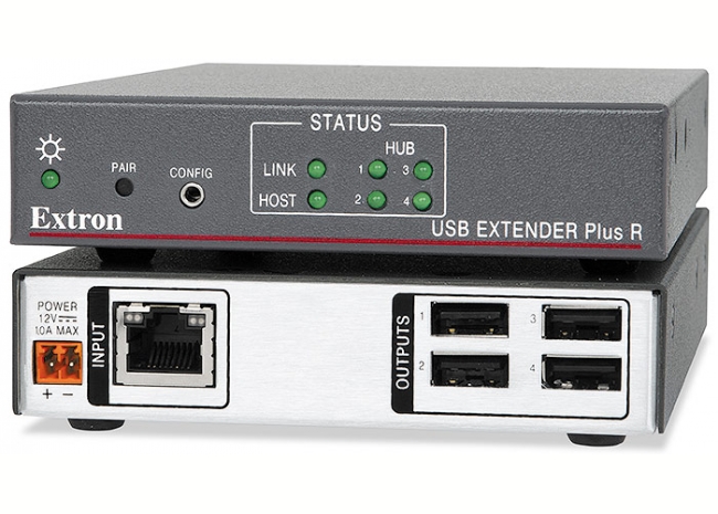 Extron USB Extender Plus R - Extendeur paires torsadées pour périphériques USB - Récepteur