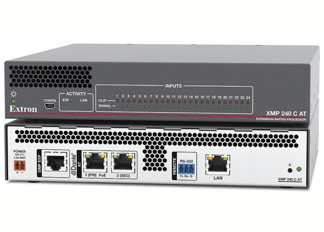 Extron XMP 240 C AT - Processeur d'expansion avec 24 AEC et Dante