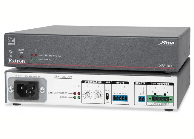 Extron XPA 1002 - Amplificateurs à deux canaux, à basse et haute impédance - 100 watts par canal