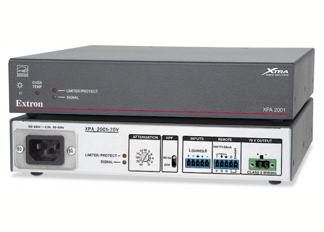 Extron XPA 2001 - Amplificateur mono  70 V - 200W - Existe aussi en version 100 V
