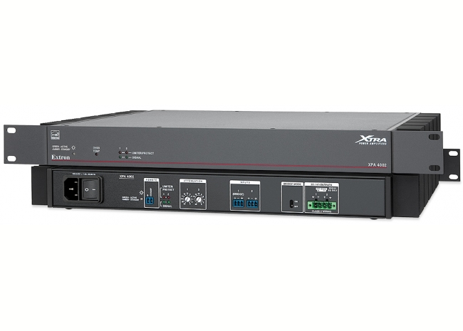 Extron XPA 4002 - Amplificateur à deux canaux - 400W par canal à 4 Ohms, 200W par canal à 8 Ohms  ou 1 canal ponté à 800W à 8 Ohms - Existe aussi en version 70 V