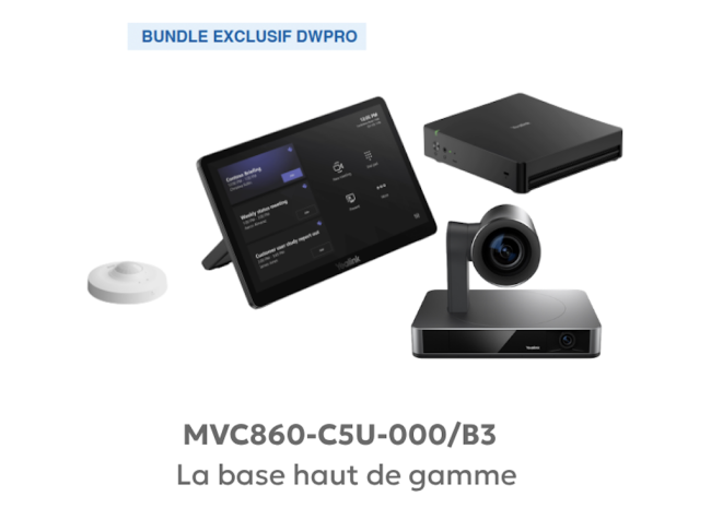 MVC 860-C5U-000  : 1xMCOREKit-C5U + 1x UVC86 black - Système de salles Microsoft Teams pour les salles de réunion de petite et moyenne taille