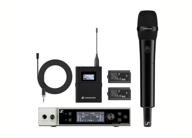 Sennheiser EW-DX MKE 2 / 835-S Combo Set - Ensemble combiné tout-en-un pour applications sans fil numériques
