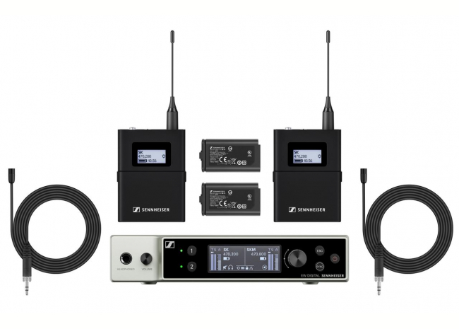 Sennheiser EW-DX MKE 2 Set - Ensemble micro cravate sans fil numérique Sennheiser EW-DX MKE 2 Set - Ensemble micro cravate sans fil numérique