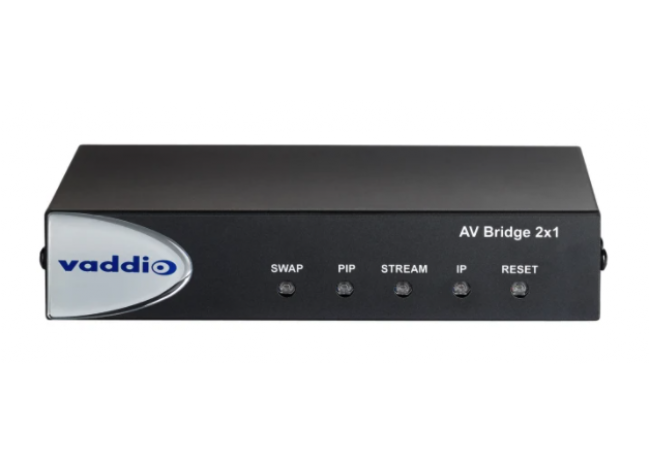 Vaddio AV Bridge 2 x 1 - Encodeur AV sur IP - 2 entrées HDMI - Compatible Dante Vaddio AV Bridge 2 x 1 - Encodeur AV sur IP - 2 entrées HDMI - Compatible Dante
