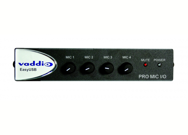 Vaddio EasyUSB PRO MIC I/O - Mélangeur EasyUSB micro Pro à quatre canaux avec AEC intégré