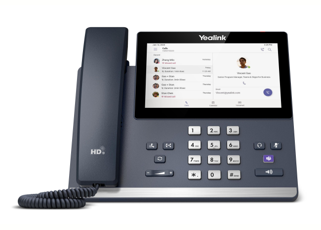 Yealink MP56-Teams - Téléphone certifié Teams avec écran tactile 7