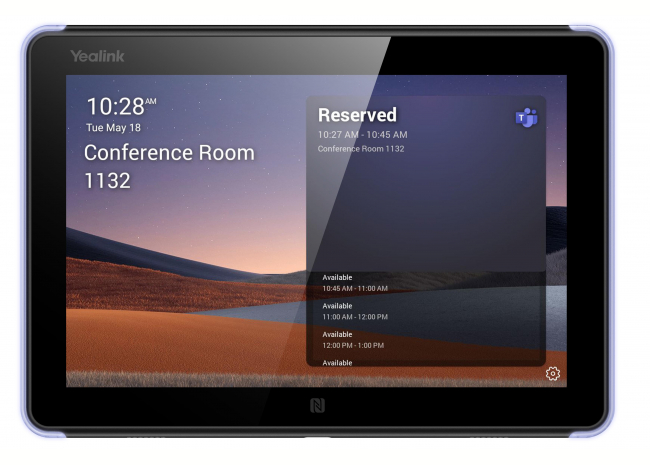 Yealink RoomPanel 1303115 - Ecran de réservation de salles - 8 pouces - basé sur Android