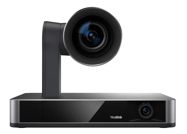 Double Caméra 4K (Caméra PTZ 90°/12X + Caméra 120° Zoom Digital) pour moyenne et grande salle avec fonctionnalités d'IA avancées - Certifiée Mcrosoft Teams