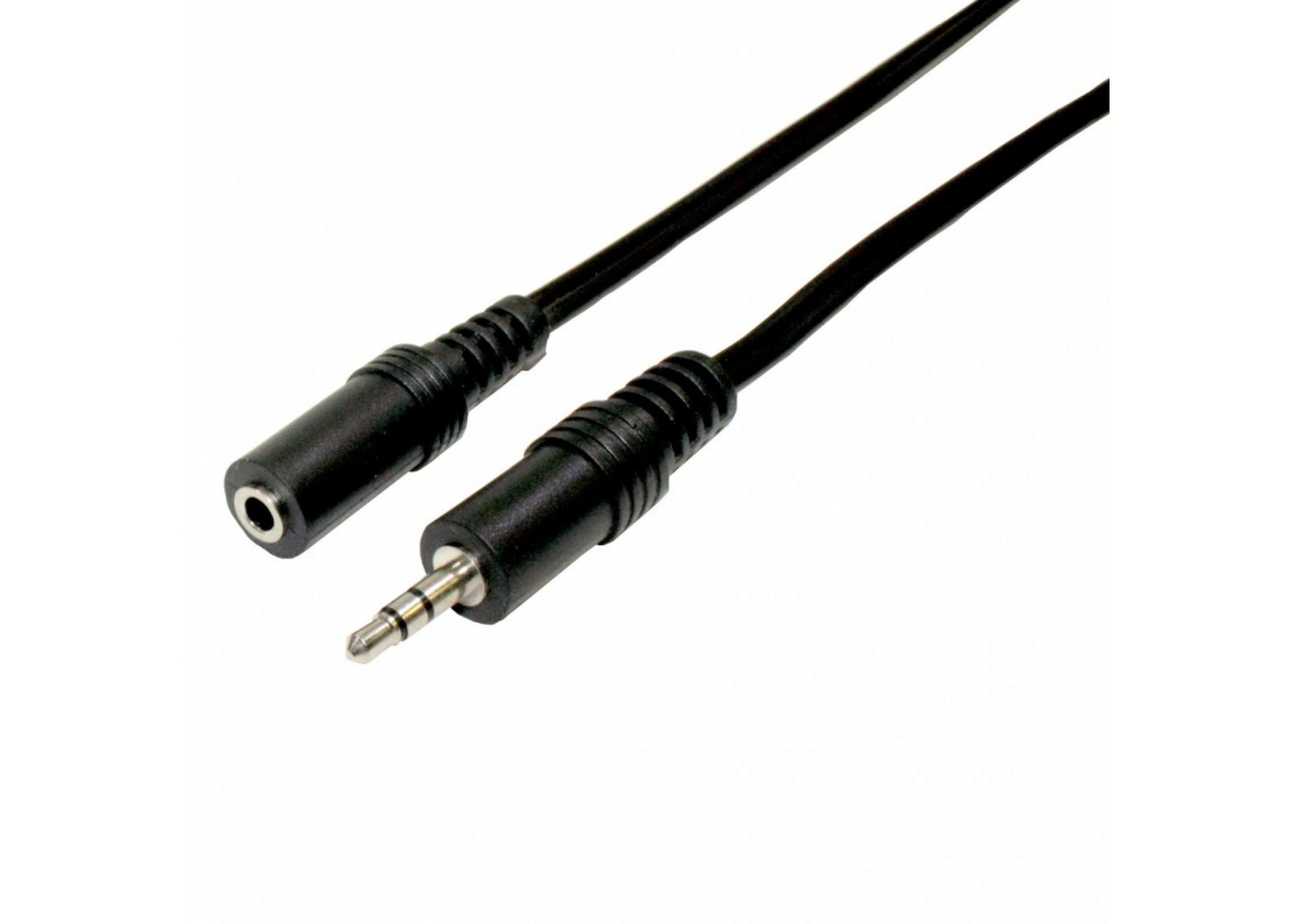 DCU Tecnologic Câble Audio Jack 3.5mm Mâle/Femelle Stéréo - Noir