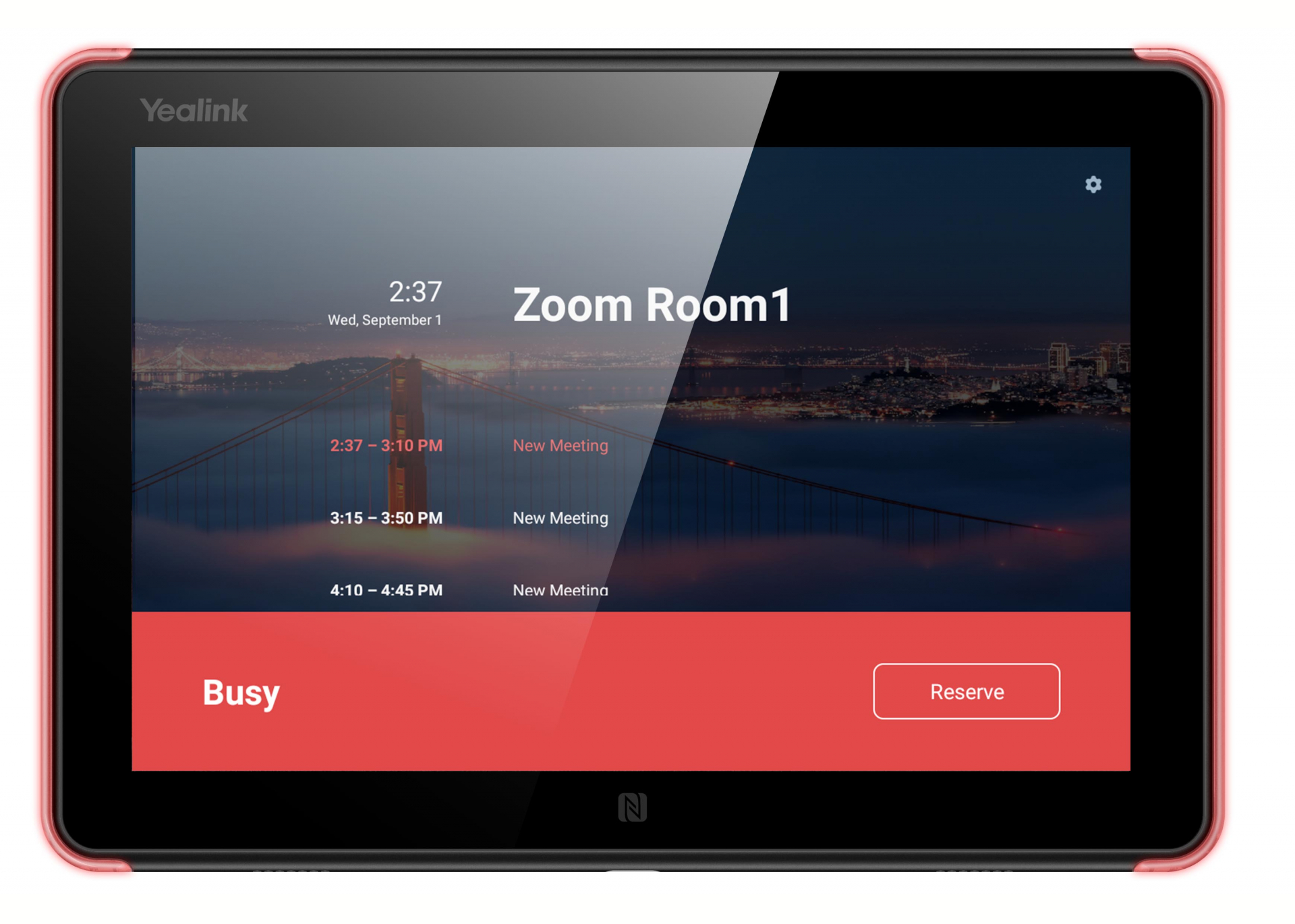 Sur Quoi Agit La Tablette Tactile Schema Pieuvre Technologie Yealink RoomPanel-Zoom - Ecran de réservation de salles certifié Zoom